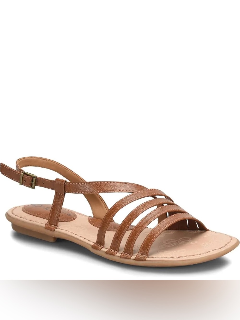 NEW b.o.c. Aryz Light Brown Strappy Flat Sandals Size 8